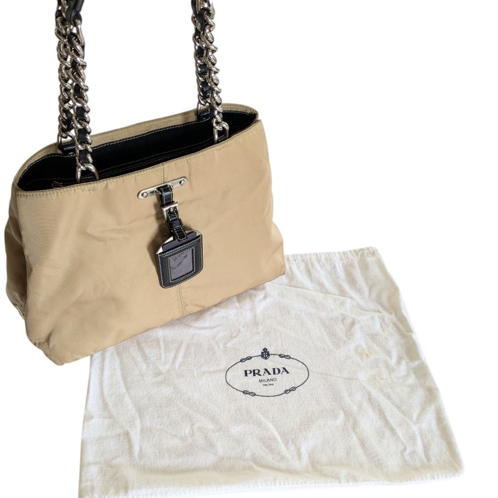 PRADA —Tessuto chain shoulder bag - Picture 9 of 16